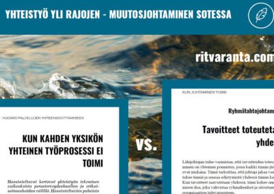 Kun kahden yksikön työprosessi ei toimi